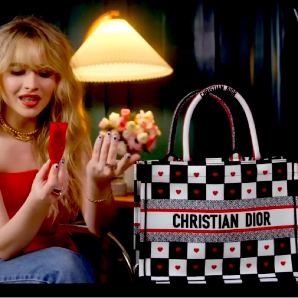 Rare 🖤❤️🤍Dior Book Tote medium Black &White Checkered - Picture 9 of 9